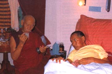 With Song Rinpoche, February 22, 1984.