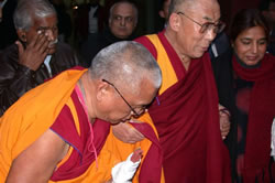 Rinpoche with His Holiness
