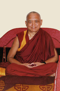 Taken in Rinpoche's room during the Lama Tsongkhapa retreat at Istituto Lama Tzong Khapa, Sept 2004